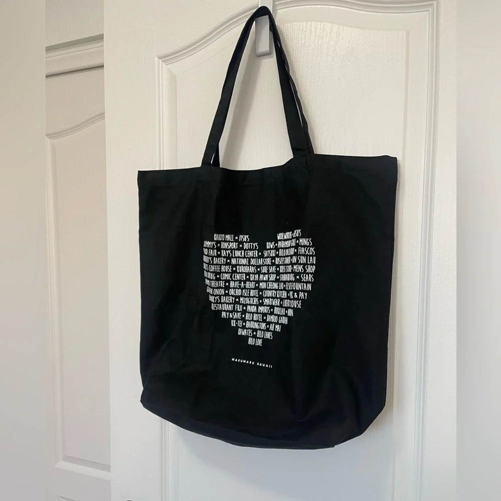 Debco Marumaru Hawaii Black Tote Bag - Picture 5 of 11